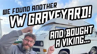 We found ANOTHER secret VW Graveyard... and a T25 Super Viking!! Vanagon