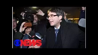 Catalonia's Puigdemont lands in Denmark as Spain seeks new warrant