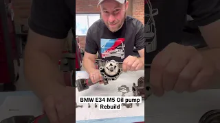 BMW E34 M5 Oil Pump Rebuild #shorts #bmw #diy #bmwm5 #automotive #bmwe34 #restoration #cars #engine