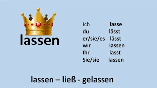 Глагол lassen в немецком языке.