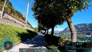 Ultimate Indoor Cycling Workout Austria Alps Lake Tour Garmin 4K Video