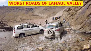 Spiti series P-6 | Chandratal to Manali - Worst roads of Lahaul Valley | Himbus