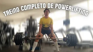 como é um treino de powerlifting? treino completo