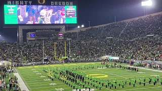 2022 Oregon Ducks Utah Pregame National Anthem