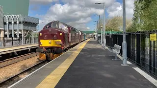 class 37s on the spring explorer railtour comes through marsh Barton from Nantwich going toPenzance!