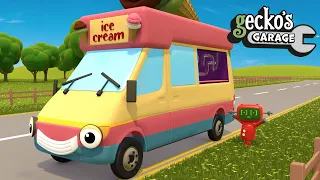 Learn Colors With Vicky The Ice Cream Truck | Gecko's Garage | Learn Colors For Toddlers