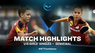 Mia Griesel vs Annett Kaufmann | WTT Youth Star Contender Wladyslawowo | U15 | GS | SF