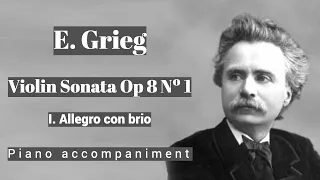 Grieg - Violin Sonata Op. 8 Nº 1 - I. Allegro con brio - Piano Accompaniment