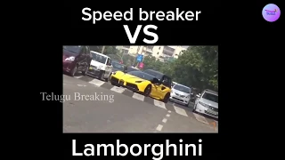 Lamborgini vs Speed Breaker | Supercar Vs Speedbreakers | Hyderabad | Supercars In India | 2019