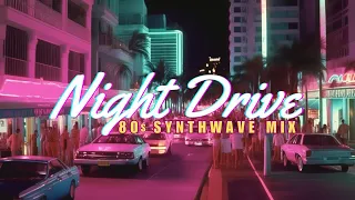 It's the summer of 1984, you're driving at night in Miami - Synthwave | Retrowave | Cyberpunk