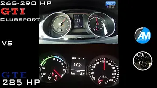 GTI Clubsport (Stock) vs Golf GTE (Stage 1) 0-200 & 100-200 KM/H Acceleration