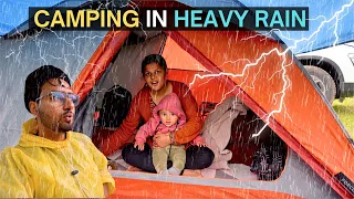 Survival in Heavy Rain camping & thunderstorm ⎜group camping ⎜solo camping ⎜cooking ⎜@Chefbhanu1