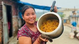 Makaiko nwaran garera kukar biryani voj khaiyo😊#siruthapamagar#villagelife#vlog ￼