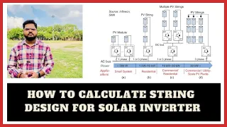How to calculate string design for solar Inverter?