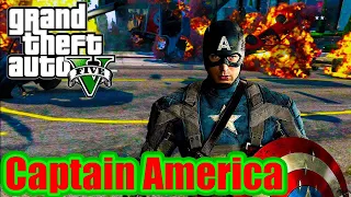 Surviving 99 YEARS As CAPTAIN AMERICA in GTA 5 (GTA 5 MODS) (Upgrading)