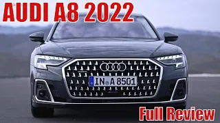 AUDI A8 L (2022) - Interior Exterior & Drive - Review of Luxury Hi-Tech Sedan