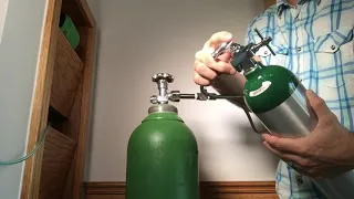 Oxygen Tank Filling - How to fill your oxygen tank with a transfill hose