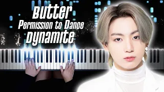 BTS - Butter X Permission To Dance X Dynamite (MASHUP) | Piano Cover by Pianella Piano