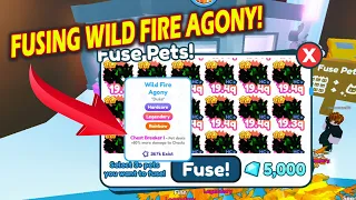 🔥 BEST FUSE METHOD FOR RAINBOW WILD FIRE AGONY 🔥 PET SIMULATOR X