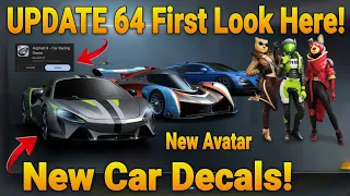 Update 64 *First Look* Here! 🥳😱 | New Features Update 64 Asphalt 8 | Asphalt 8 Update 64 | Asphalt 8