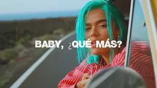 KAROL G - PROVENZA (Letra) Baby que mas hace rato que no se na de ti.