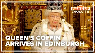 Queen Elizabeth II's coffin makes journey through Scotland