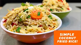 VERY SWEET NIGERIAN COCONUT FRIED RICE | COCONUT RICE RECIPE | DIARYOFAKITCHENLOVER