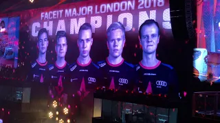 FACEIT Major London 2018 - Astralis winning moment and celebrations