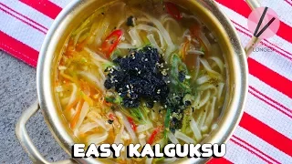 Easy Kalguksu (Korean Fresh Noodles Soup)