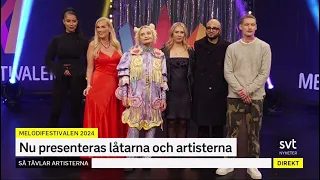 All of the artists who will compete in Melodifestivalen 2024