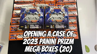 Opening a case of 2023 Panini Prizm Mega Football (20 Boxes) (Unboxing and Review) Chasing autos