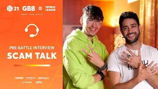 Scam Talk 🇫🇷 I GRAND BEATBOX BATTLE 2021: WORLD LEAGUE I Pre-Battle Interview