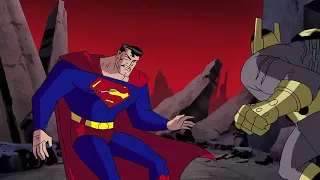 Justice League - Superman fights Draaga in War World