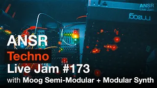 ANSR - Techno Live Jam - 173 with Moog Semi-Modular + Modular Synth