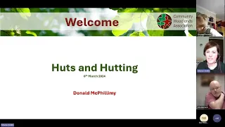 Huts and Hutting with Donald McPhillamy. 6th March 2024.