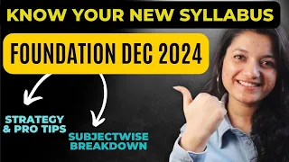 CA Foundation Dec 24 Syllabus | New Scheme | CA Foundation Online Classes | ICAI