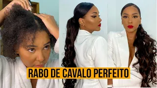 RABO DE CAVALO PERFEITO EM CABELO CRESPO