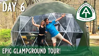 AT Thru Hike Day 6 | Geodesic Dome + Airstream Tour