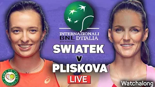 SWIATEK vs PLISKOVA | WTA Rome Masters 2021 Final | LIVE GTL Tennis Watchalong