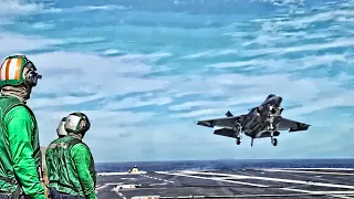 U.S. Aircraft Carrier Flight Ops With F-35C Lightning II