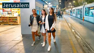 Illumination of Jerusalem's Night Streets. From Old City to City Center.