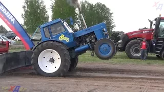 MTZ, Jumz, DT, Belarus vs Claas, старички не плохо тянули и может быть даже натянули. Tractor show