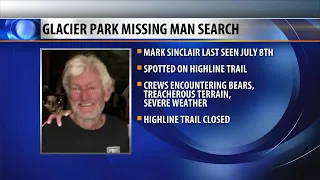 Still no sign of 66-year-old man missing in Glacier National Park