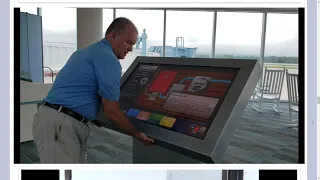 Interactive glass   convert TV to touch screen in kiosk