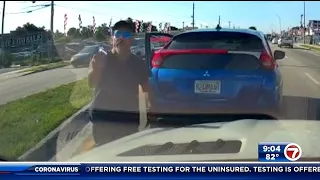 Video shows man pointing gun at driver in NW Miami-Dade encounter described as road rage