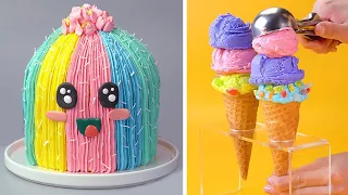 Creative Colorful Cake Decorating Ideas For Birthday | Perfect Rainbow Cake Decorating Tutorials
