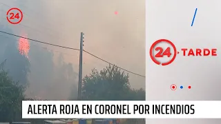 Alerta Roja en Coronel por incendio forestal | 24 Horas TVN Chile