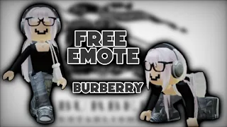 FREE EMOTE! How to get BURBERRY Lola Attitude - Gem | Roblox Burberry Event