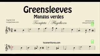 Greensleeves Sheet Music for Trumpet and Flugelhorn What child is this Mangas Verdes