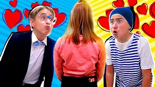 ŠKOLSKA LJUBAV! Glup VS pametnog! 😂 | Family Cхов